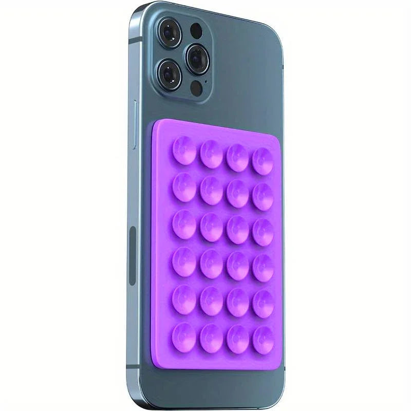 Silicone Suction Phone Holder Mat  Anti-Slip Wall Stand & Case Mount