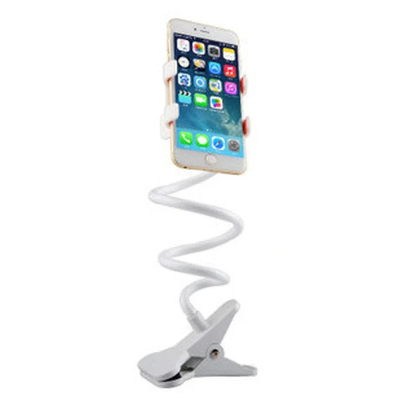 Flexible Gooseneck Phone Holder Clip-On Lazy Stand for Bed & De