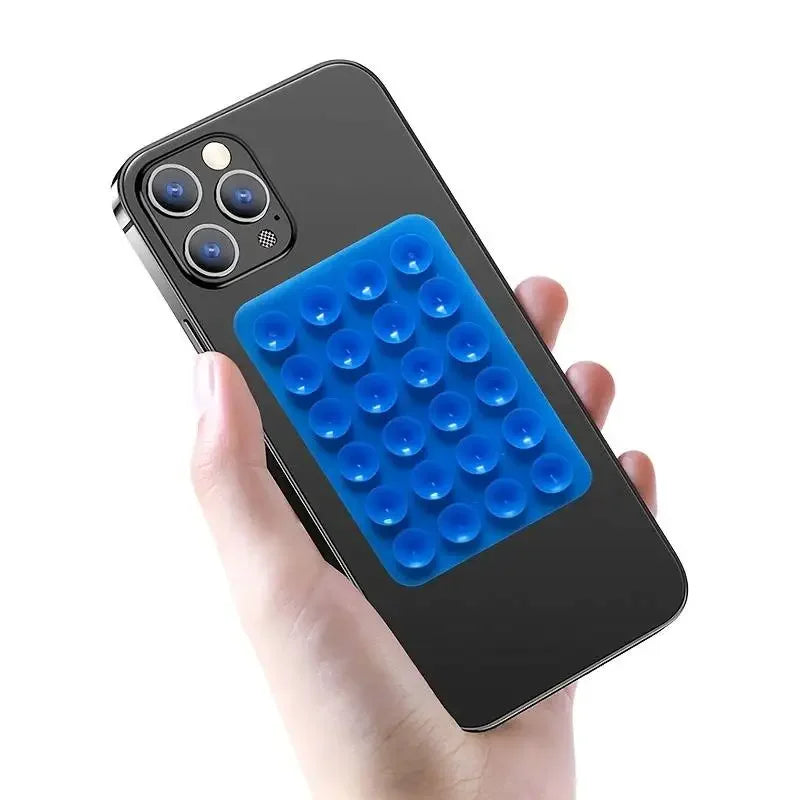 Silicone Suction Phone Holder Mat  Anti-Slip Wall Stand & Case Mount