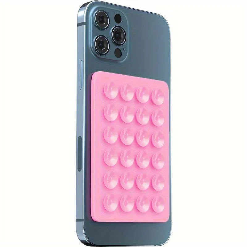 Silicone Suction Phone Holder Mat  Anti-Slip Wall Stand & Case Mount