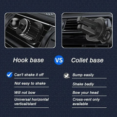 Universal Air Vent Car Phone Holder Gravity Lock, 360° Adjustable Mount