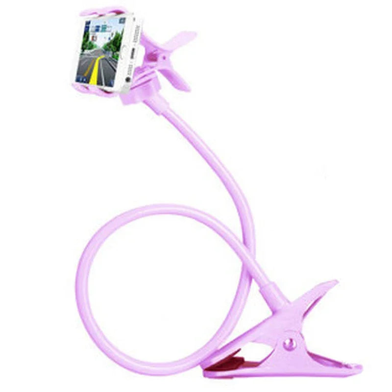 Flexible Gooseneck Phone Holder Clip-On Lazy Stand for Bed & De