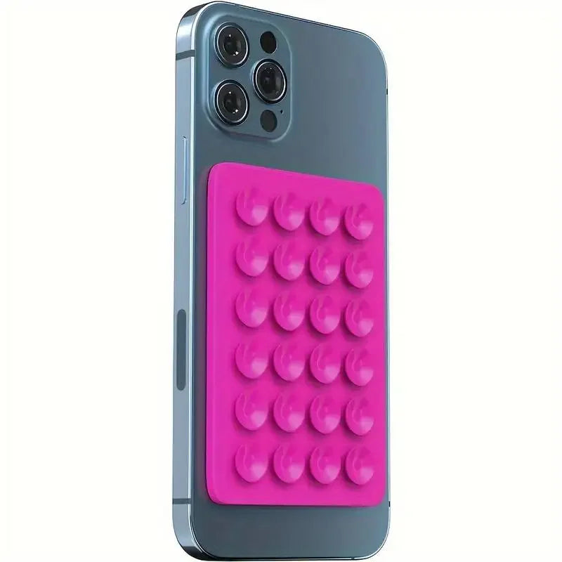 Silicone Suction Phone Holder Mat  Anti-Slip Wall Stand & Case Mount