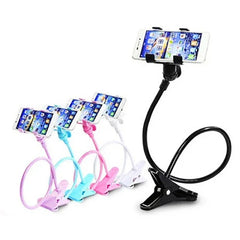 Flexible Gooseneck Phone Holder Clip-On Lazy Stand for Bed & De
