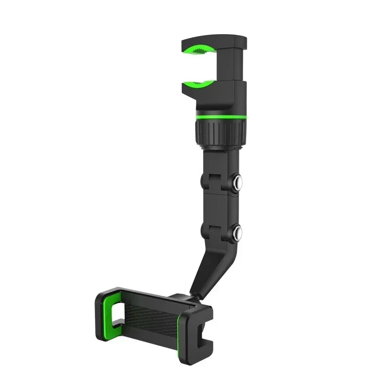 360° Rotatable Car Phone Holder Rearview Mirror & Seat Clip Mount
