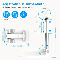 Foldable Telescopic Mobile & Tablet Stand Adjustable Desktop Holder