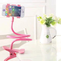 Flexible Gooseneck Phone Holder Clip-On Lazy Stand for Bed & De
