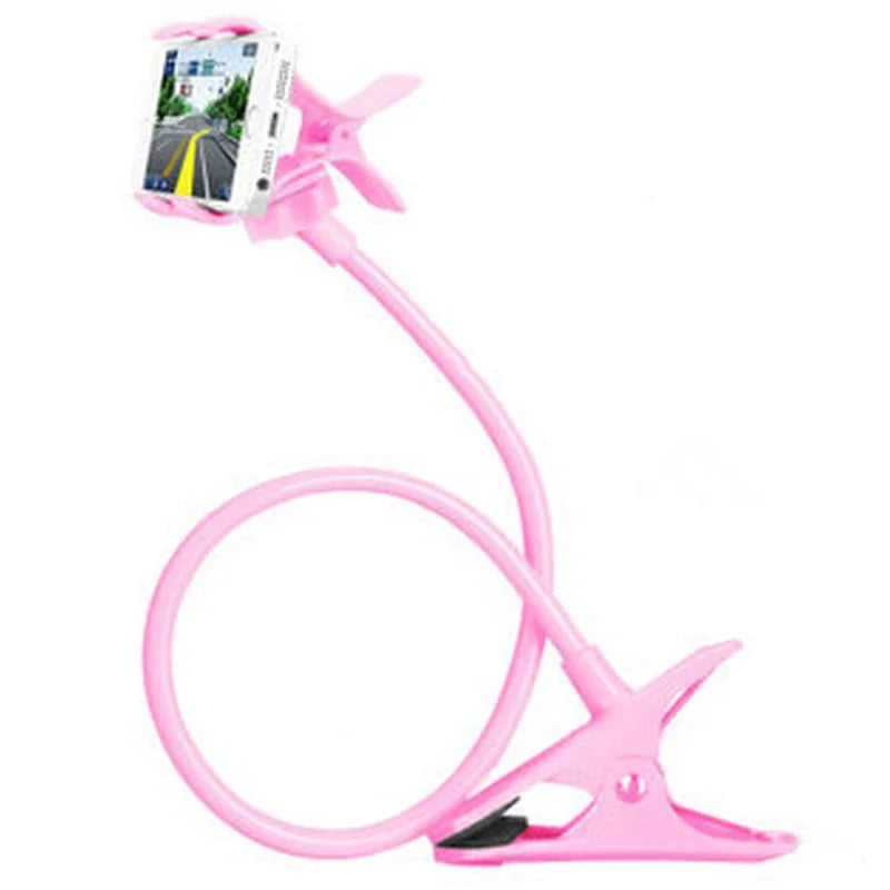 Flexible Gooseneck Phone Holder Clip-On Lazy Stand for Bed & De