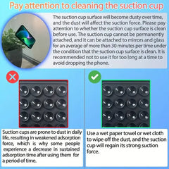 Silicone Suction Phone Holder Mat  Anti-Slip Wall Stand & Case Mount