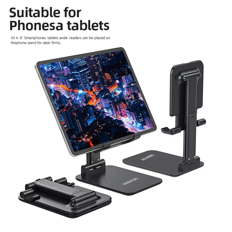 Foldable Telescopic Mobile & Tablet Stand Adjustable Desktop Holder