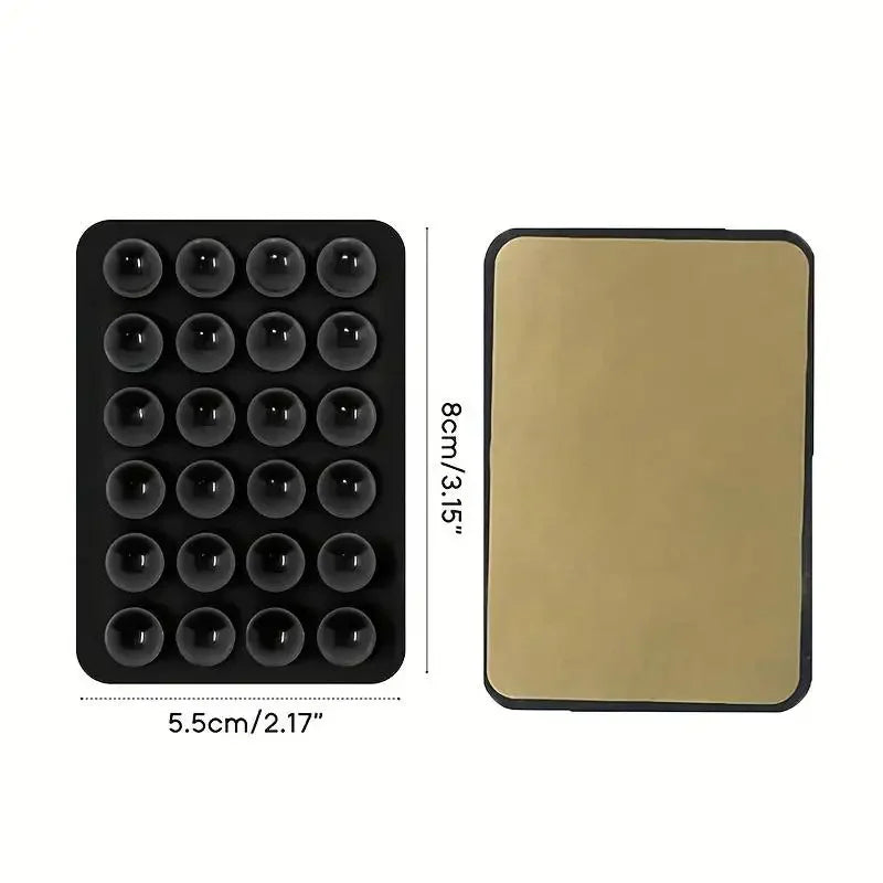 Silicone Suction Phone Holder Mat  Anti-Slip Wall Stand & Case Mount