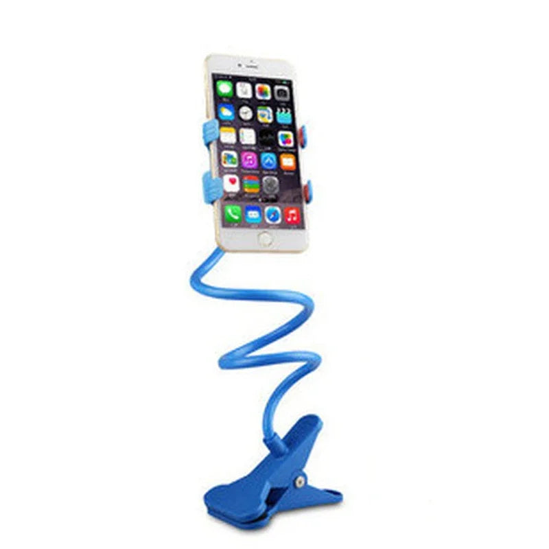 Flexible Gooseneck Phone Holder Clip-On Lazy Stand for Bed & De