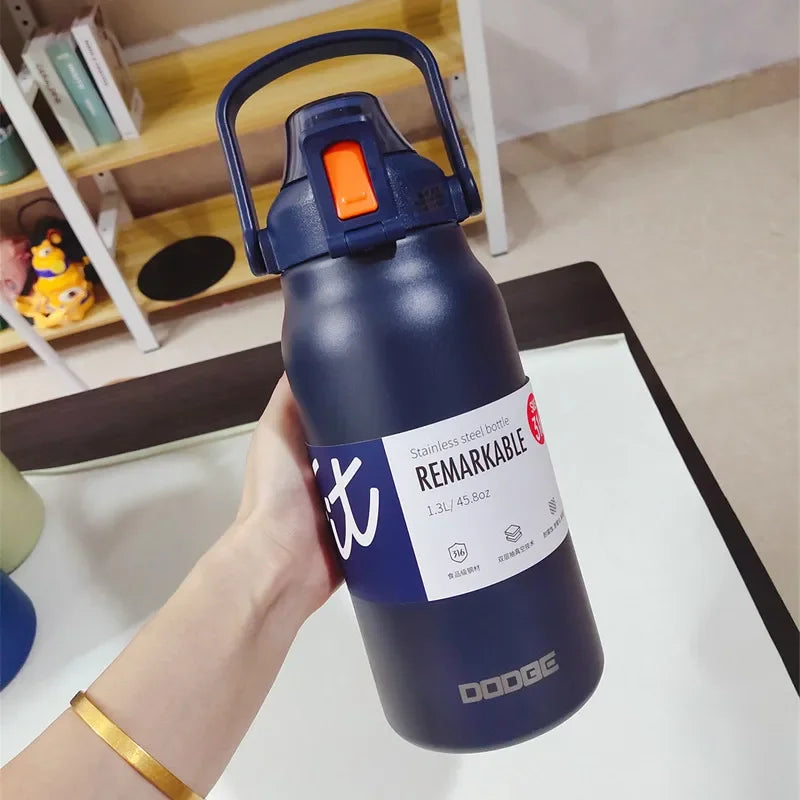 Large Capacity Thermo Bottle Portable Thermal Mug Thermos Water Bottle