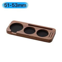 Walnut Coffee Tamper Mat & Portafilter Holder for 51mm 54mm 58mm