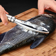 Stainless Steel Fish Scale Scraper & Bone Tweezers Fast Cleaning Tool