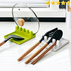 Spatula & Pot Lid Rack  Multi-Function Countertop Spoon & Utensil Holder