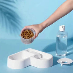 Automatic Pet Water & Food Bowl  Moisture-Proof Cat & Dog Feeder