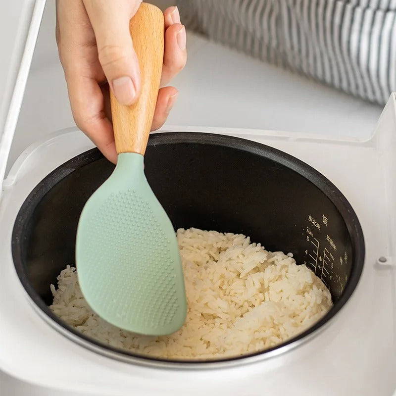 Non-Stick Silicone Cooking Spoon  Heat-Resistant & Durable Kitchen Tool