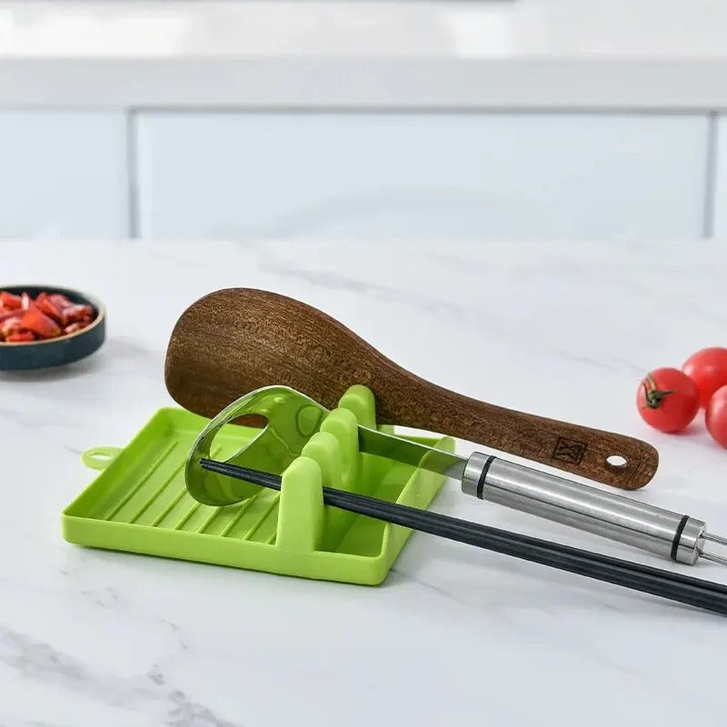 Spatula & Pot Lid Rack  Multi-Function Countertop Spoon & Utensil Holder