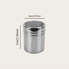 Stainless Steel Mesh Spice Shaker  Sugar, Salt & Cocoa Duster