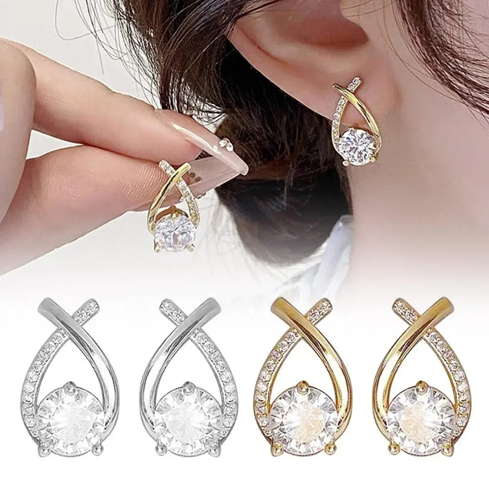 Korean Style Cross Stud Earrings Chic & Trendy Jewelry