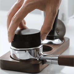 Walnut Coffee Tamper Mat & Portafilter Holder for 51mm 54mm 58mm