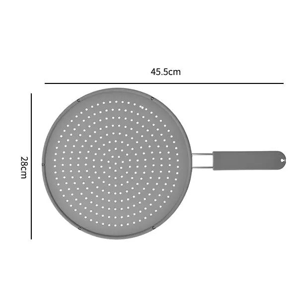 Silicone Splatter Screen Heat-Resistant Oil Splash Guard Lid