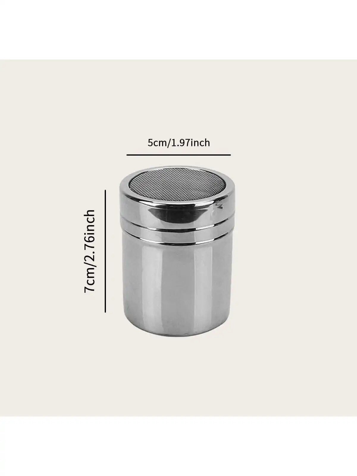 Stainless Steel Mesh Spice Shaker  Sugar, Salt & Cocoa Duster