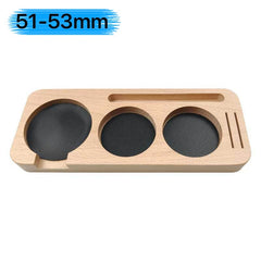 Walnut Coffee Tamper Mat & Portafilter Holder for 51mm 54mm 58mm