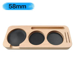 Walnut Coffee Tamper Mat & Portafilter Holder for 51mm 54mm 58mm