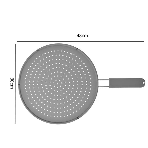 Silicone Splatter Screen Heat-Resistant Oil Splash Guard Lid